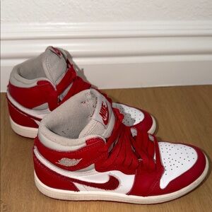 Nike Air Jordan Red and White Sneakers